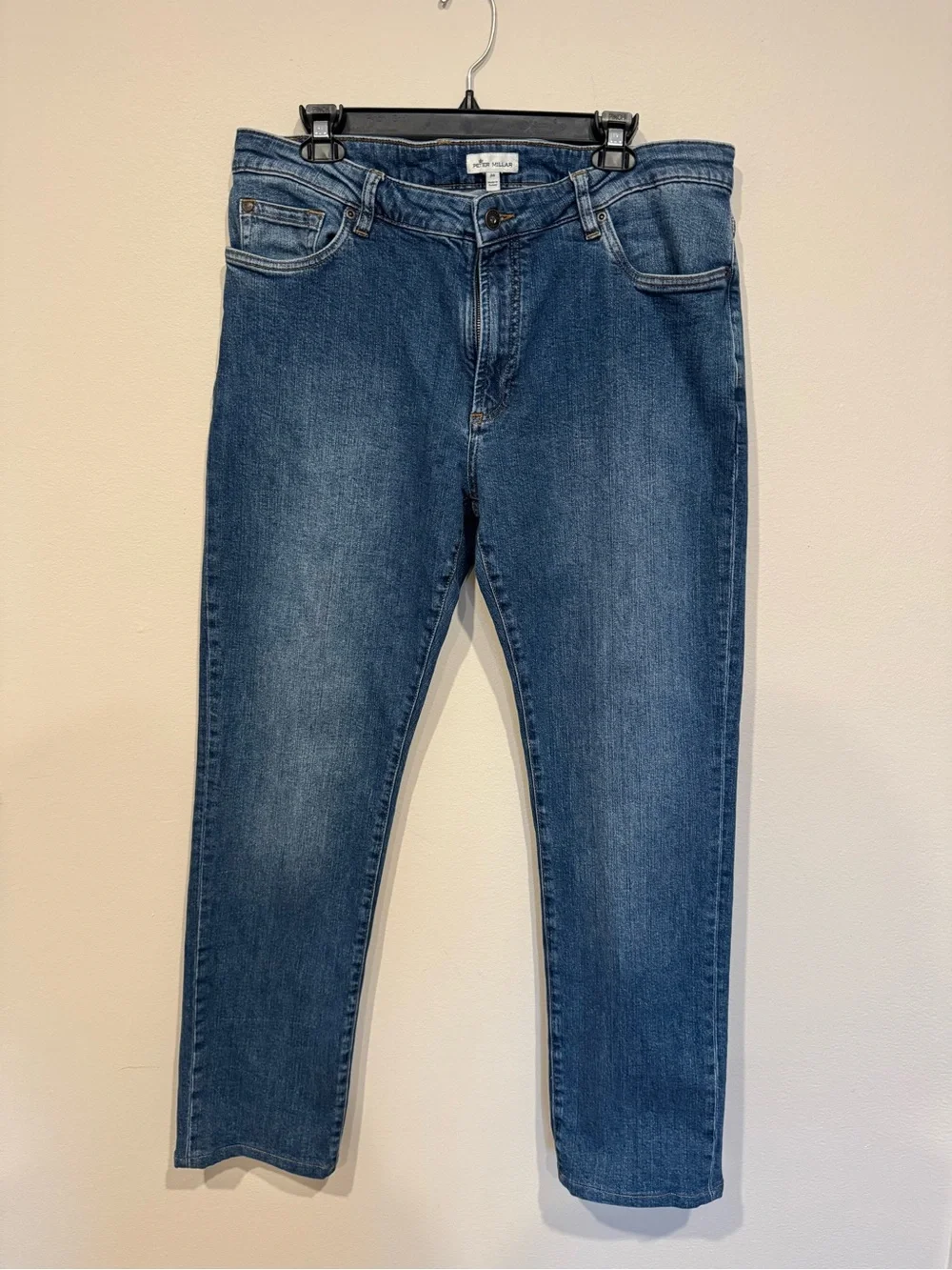 Peter Millar Men’s Straight Leg Stretch Jeans Blue Denim Size 36